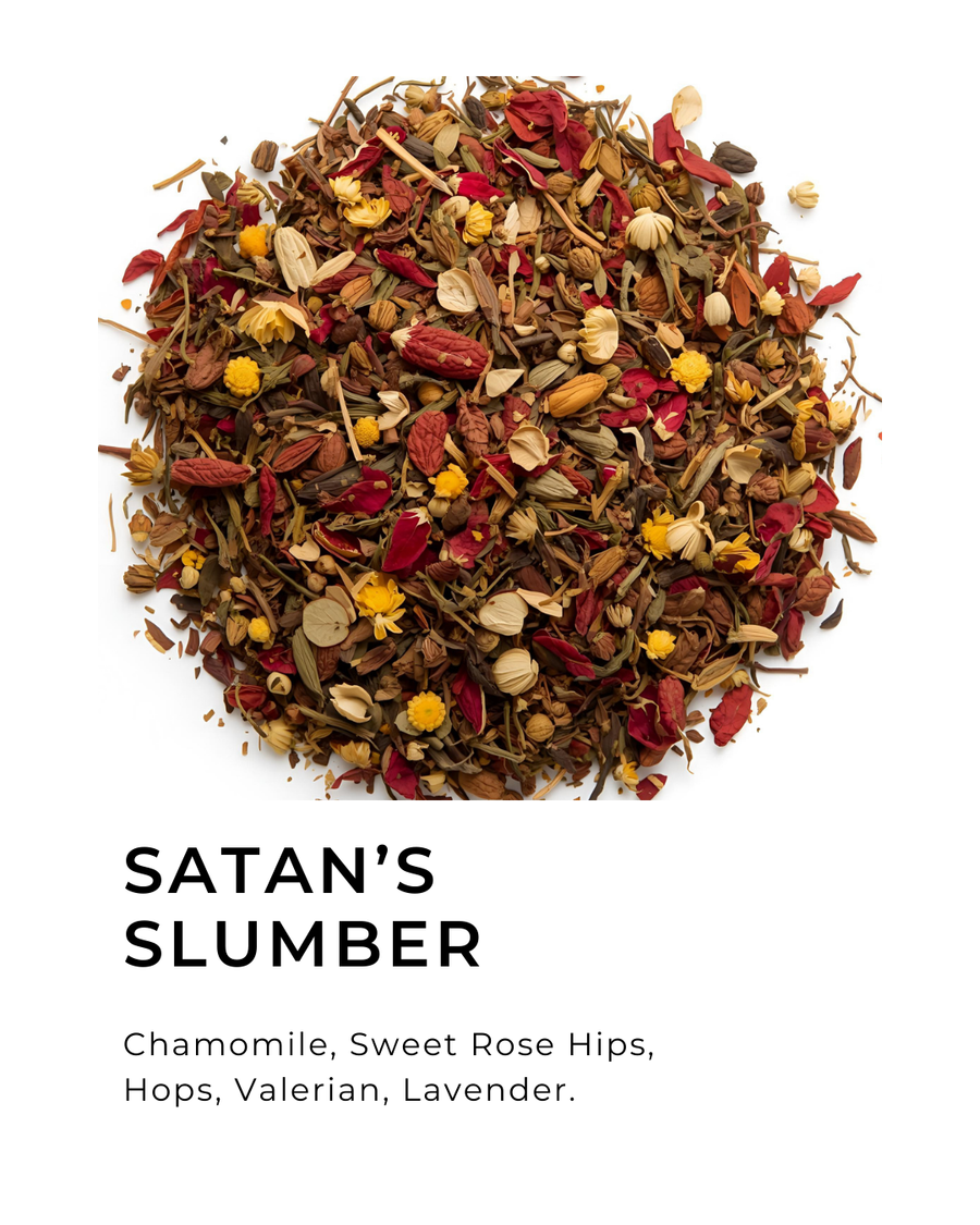 SATAN’S SLUMBER – Pitch Black North - Satanic Tea Co.