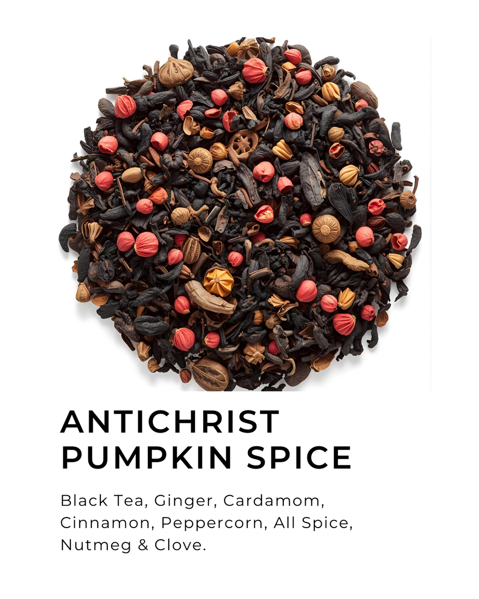 ANTICHRIST PUMPKIN SPICED CHAI – Pitch Black North - Satanic Tea Co.